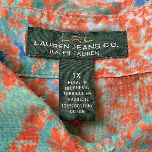 Ralph Lauren Jeans Co Button-Down Shirt Multicolor Size 1X - Picture 10 of 11